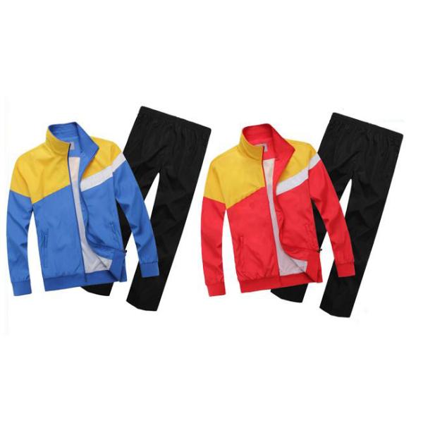 Jersey Fabric Youth Sports Uniforms , Waterproof Long Sleeve School Sports Apparel