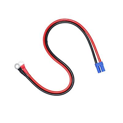 8.3mm 10AWG Battery Extension Cable Round ring to EC5 Female Plug