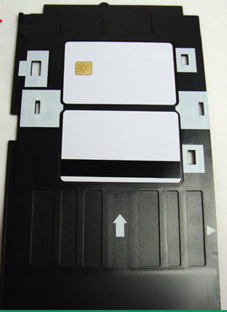 BLANK PVC INKJET PRINTABLE ID PVC Magnetic Strip CARD & 4442 4428 CHIP CARD FOR Epson & Canon inkjet printer from China
