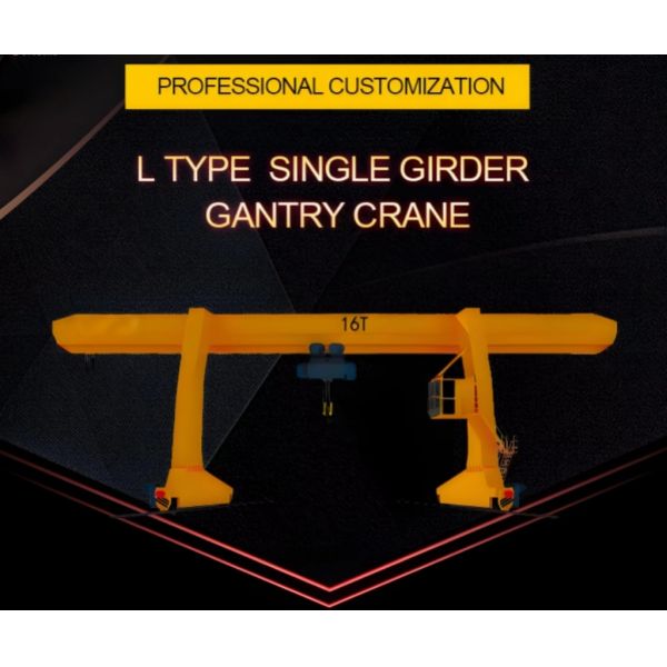 L Type Single Girder Gantry Crane with 5~50ton Capacity for Outdoor A3-A5 Work Duty
