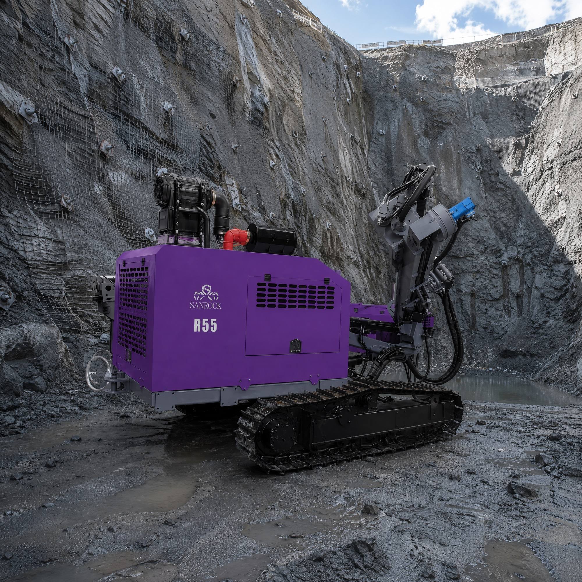 Split Type DTH Drilling Rig Mining Project 30m Depth Borehole Drilling Rig Crawler Drilling Machine for Sale