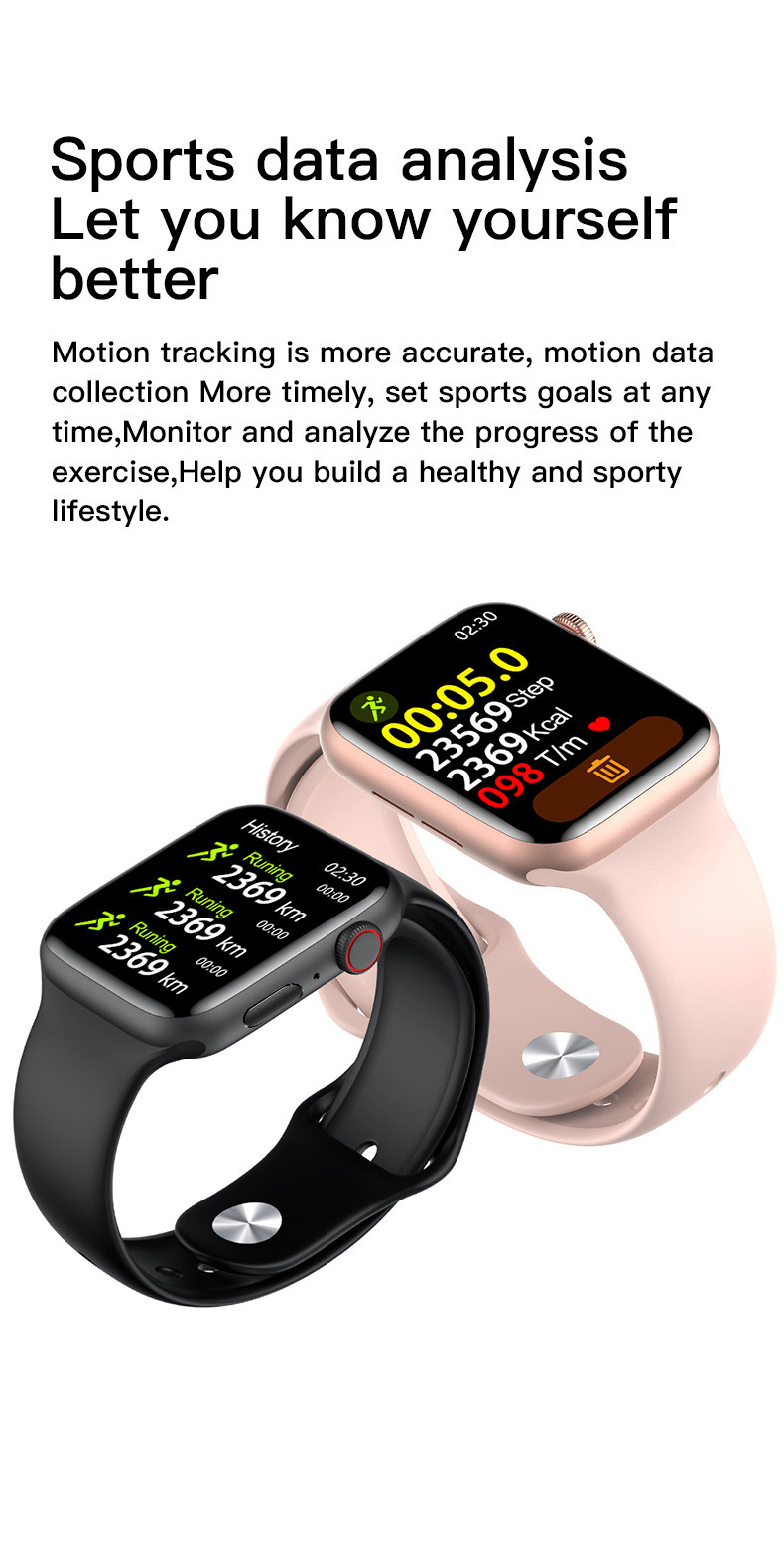 Smartwatch IWO W26+ Pro ECG обоев набора микросхем Mtk 1,75 дюймов