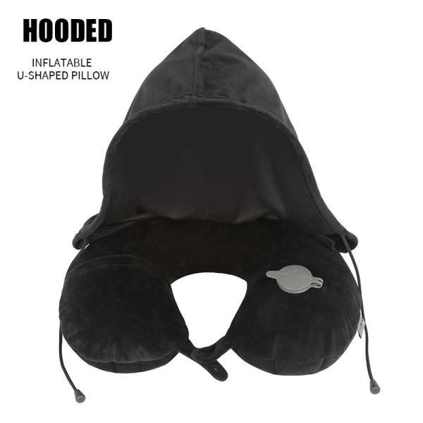 U Shaped Neck Support Travel Memory Foam Inflatable Comfortable Airplane Neck Pillow