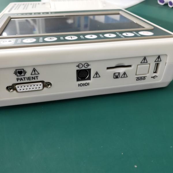 7inch LCD Portable ECG Machine 3 Channel 12 Lead Electrocardiograph Equipment