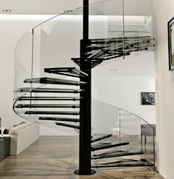 Modern And Sturdy Glass / Stainless Steel Handrail With Easy Maintenance