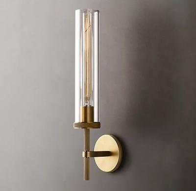 Lâmpadas de parede decorativas de acabamento de latão para interiores com faixa de tensão 85-265V à venda
