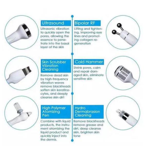 6 In 1 Hydrafacial Machine / Hydro Microdermabrasion Machine For Any Skin