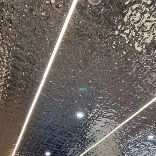 304 Stainless Steel Water Ripple Sheet with 0.5mm Thickness and Polished Surface for Wall Panels