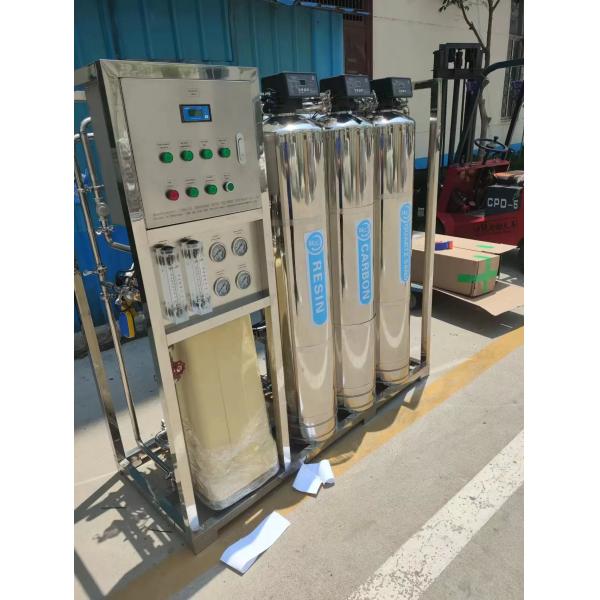 1TPH 3xSS304 Tanks Reverse Osmosis Water Plant For Sell Water