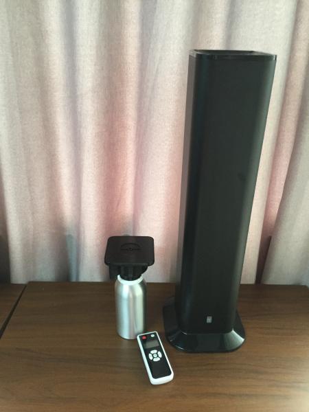 Standing Alone Scent Delivery System 17w , Medium Area Hotel Lobby Scent Machine Black / Silver / Gold