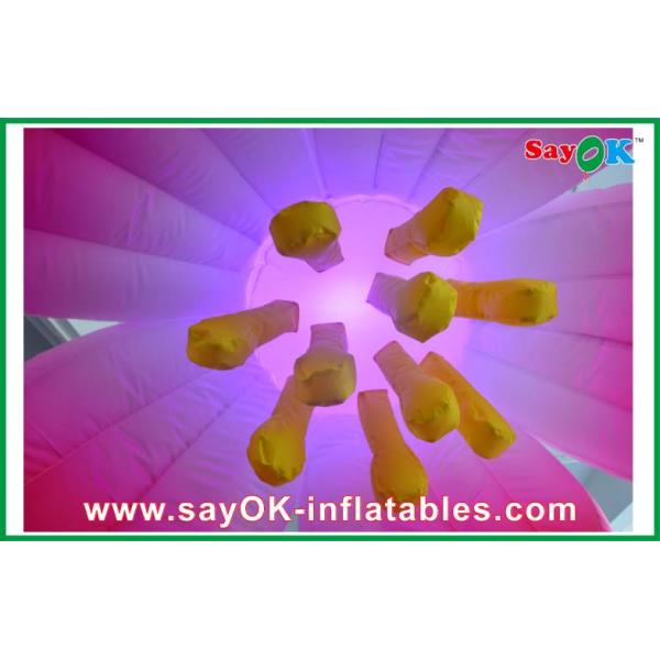 1.5m Diameter Inflatable Lighting Decoration Flower / inflatable Flower Lighting