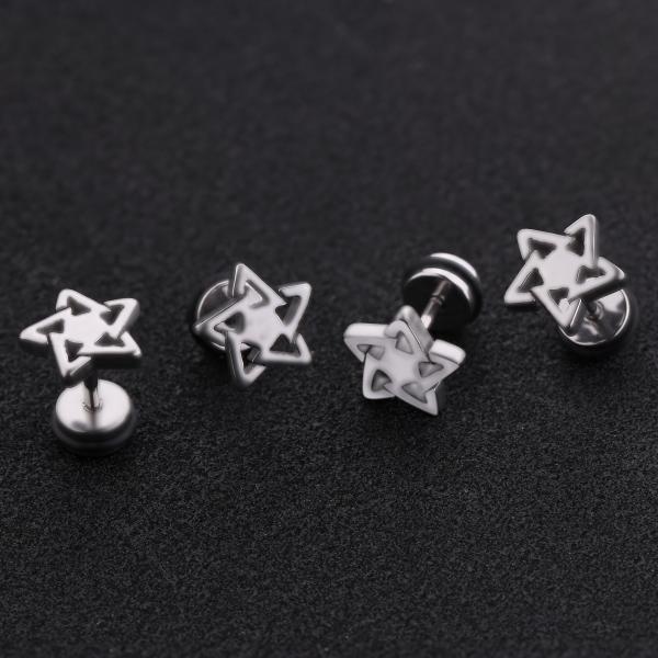 Lebanon popular body piercing jewelry star shaped stud earring women