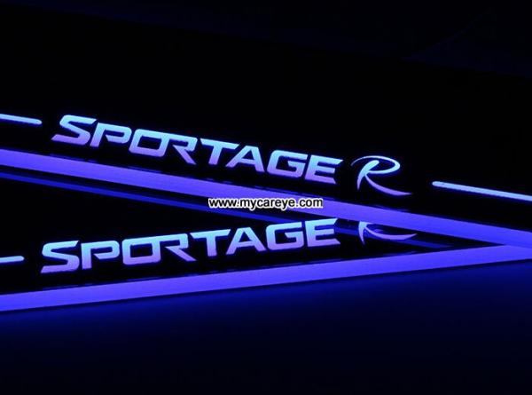 Kia Sportage custom car door welcome LED lights auto light sill pedal
