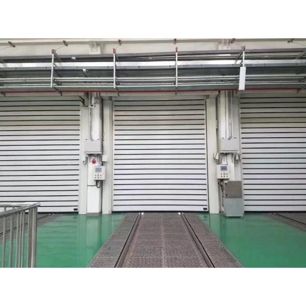 Finished Surface High Speed Fast Roller Shutter Garage Door with Fire Proofing Function