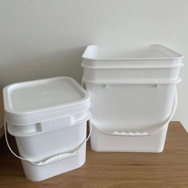 Cubo de plástico cuadrado para contenedor de basura para gatos 5L 6L 8L 12.5L 15L Diseño a prueba de fugas