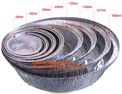 Kitchen Artifact Barbecue Box Aluminum Foil Bowl, Restaurant Anti-Leakage Takeout, Fast Food Container