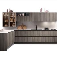 buffets en bois de forces de défense principale de membrane de noix de 18mm pour des meubles de cuisine