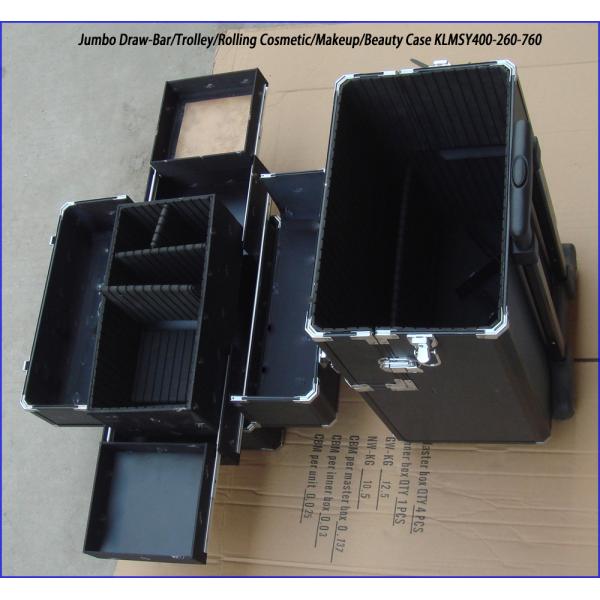 3-Tier Trolley Train Makeup Case with Detachable Drawers KLMSY400-260-760