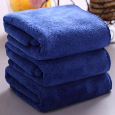 Serviettes organiques de Bath de Microfiber de serviettes non pelucheuses de bleu marine pour la douche de yoga