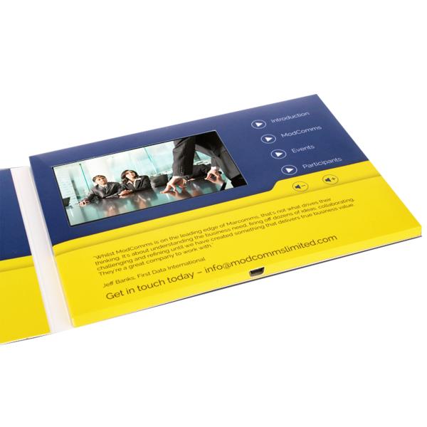 Experience the Best of Both Worlds with 512MB Memory and FLAC Audio Format LCD Video Business Cards