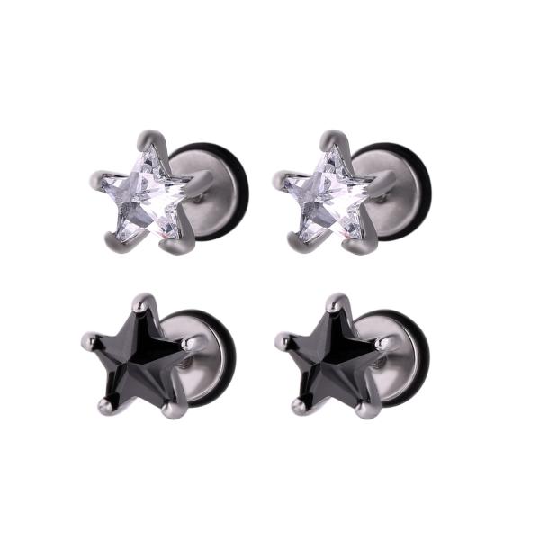 USA Hot Sale Star Stud Earrings Shinning Fashion Zircon Stud Earrings