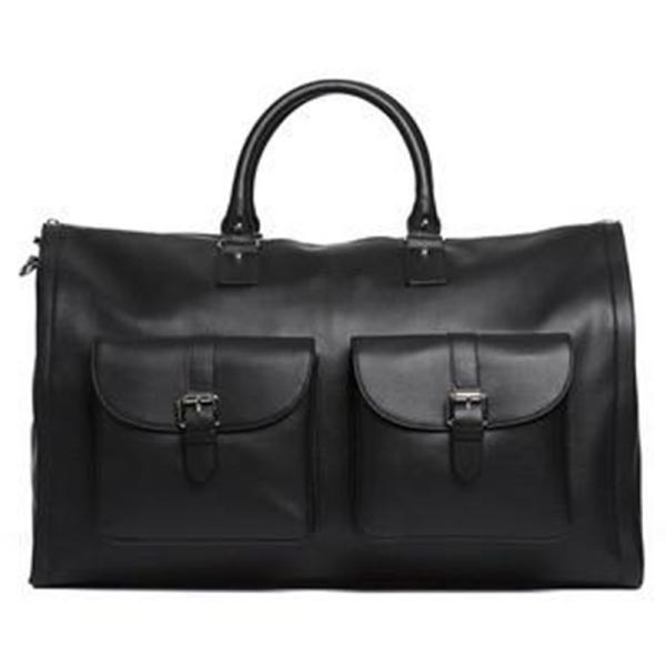 Stylish Leather Suit Weekender Bag , Convertible Mens Suit Garment Bag