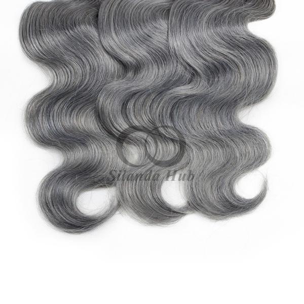 #T1B/Grey Body Wave Remy Human Hair Bundles Sew In Weave Bundles Brazilian Bundle Deals