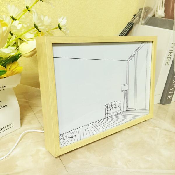 Decoration Charging Remote Control Bedroom Bedside Painting Nightlight
