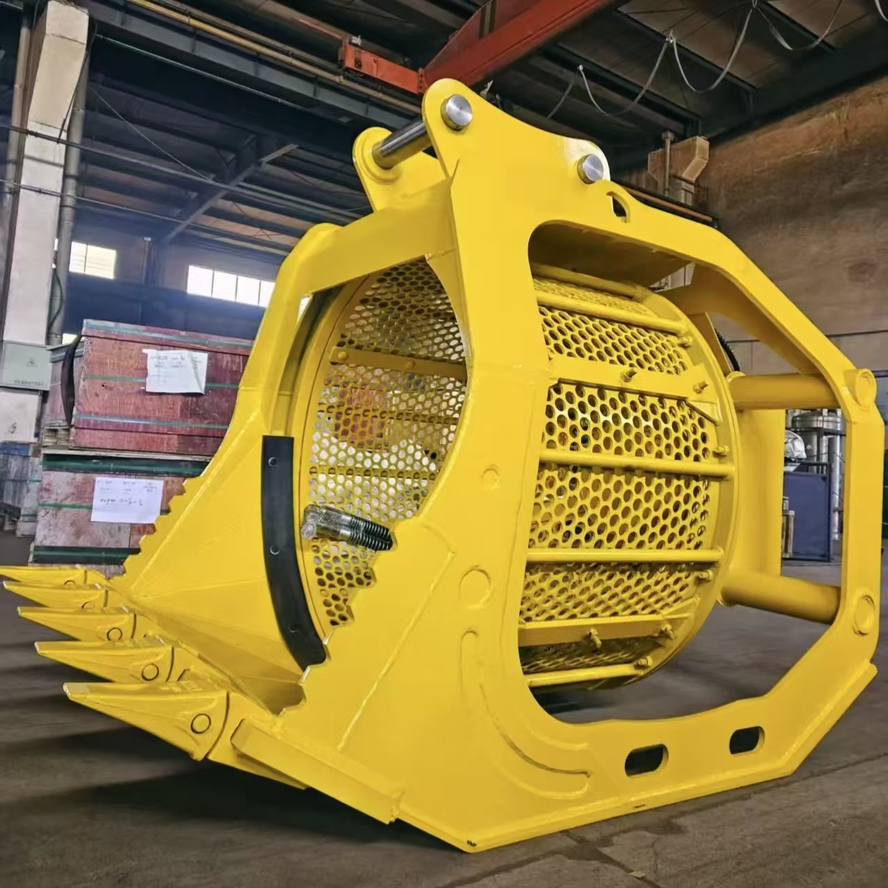 CAT E330 Excavator Rotary Screening Bucket Hydraulic Rotating Sieve Bucket