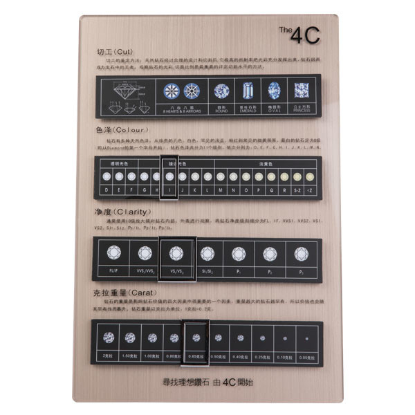 Черный роскошной диаграммы диаманта 4к ювелирного магазина акриловый материальный/белый цвет