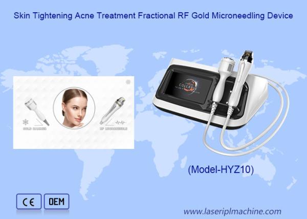 Skin Tightening Acne Treatment Fractional RF Gold Microneedling Device