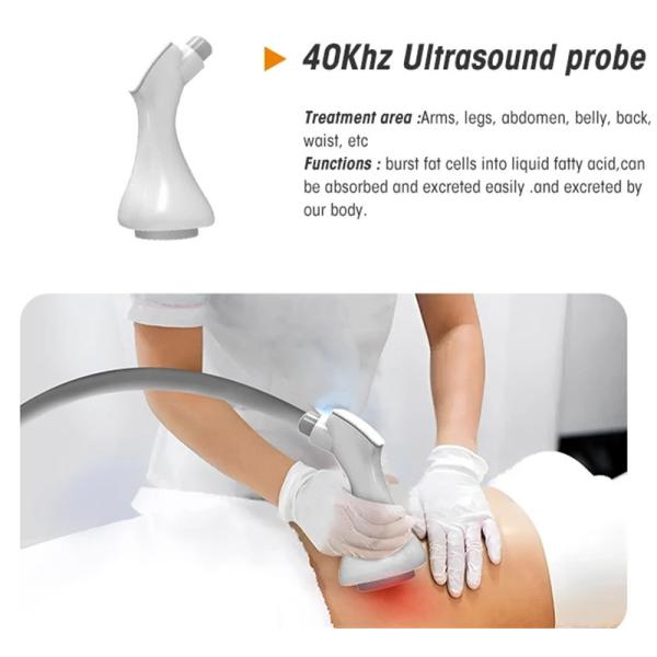 Terapia con rodillos de vacío 4 en 1 Cavitación 40k Máquina de eliminación de grasa