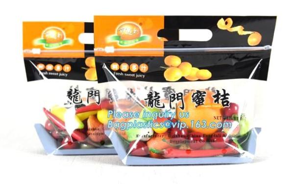 Stand Up Roasted Chicken Packaging Bags With Zip Top hot roast, rotisserie chicken bag, microwaveable bag, slide plastic