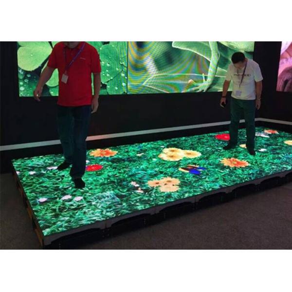 P3.91 Interactive LED Dance Floor Display Screen Height Adjustable For Advertising