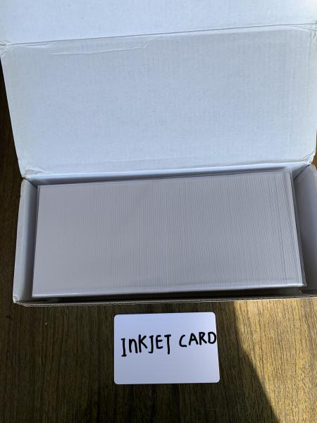 HIGH QUALITY WHITE BLANK PVC INKJET ID PVC CARD 0.76MM/760MIC 0.80MM/800MIC FOR  Epson & Canon inkjet printer from China