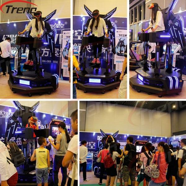 2.0kw Power Rating Amusement Park Equipment Standing Eagle Flying Game Machine Virtual Reality 9d Vr