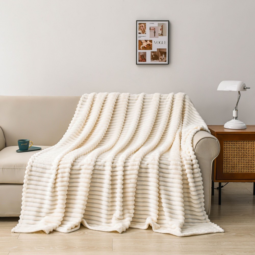 Sofa Warm Cozy Coral Fleece Throw Blanket Bed Blanket Winter Home Houseware