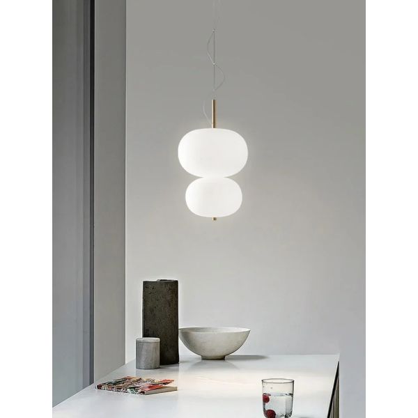 Scandinavia Pendant Light Big Glass Ball Ceiling Chandelier Suspension Hanging (WH-GP-199)
