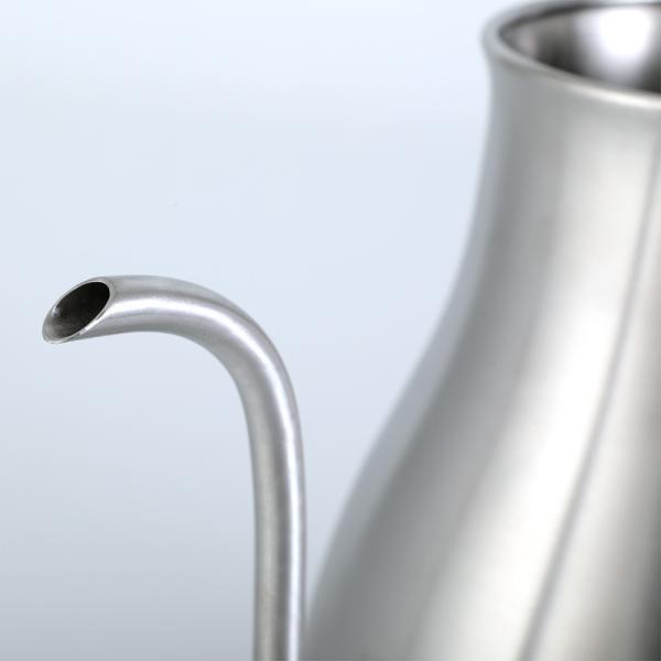 Brushed Stainless Steel Plastic 0.7L Coffee Gooseneck Kettle  BPA Free