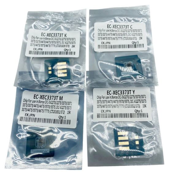 Toner Chip for Xerox DC IV C3370 C3371 C4471 C6671 C7771 C2271 Toner Cartridge Chip C M Y K  Copier Printer Spare Parts