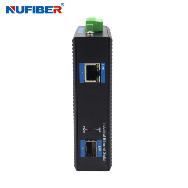 Industrial 24V Fiber Media Converter 10/100/1000M RJ45 to 1000M SFP Slot DC10V SFP Media Converter