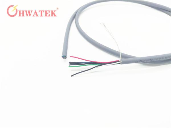 PUR Jacket Stranded / Solid Electrical Wire Multiple Core 2 - 8 Conductor UL21317