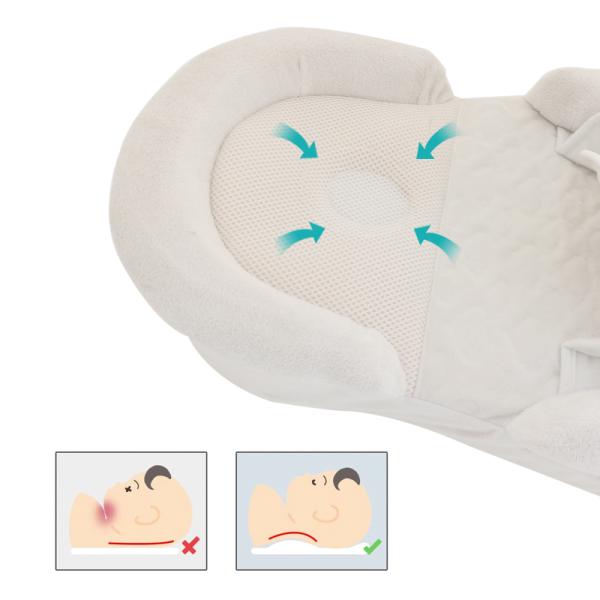 Подушка младенца мягкого органического хлопка Newborn со съемным Slipcover