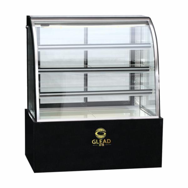 Eficiência Unidade de refrigeração industrial refrigerada a ar 415L Vitrine de bolo 2~8°C Faixa de temperatura