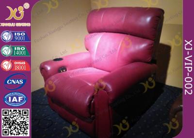 Foam Infilling Recline Function VIP Cinema Seating ,Leather Cinema Sofa Recliner