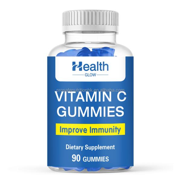 Health Glow Vitamin C Immune System Booster Gummies 90ct For Elderly