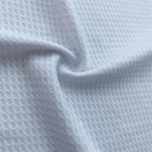 Garment Materials 100% Polyester Knitted Jacquard Soccer Mesh Fabric For Sportswear