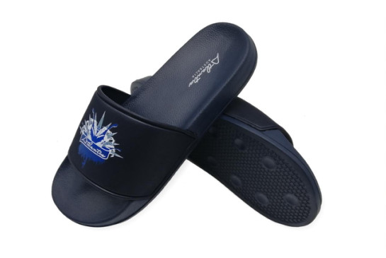 Summer Nude Black Mens Black Slippers Brand Design