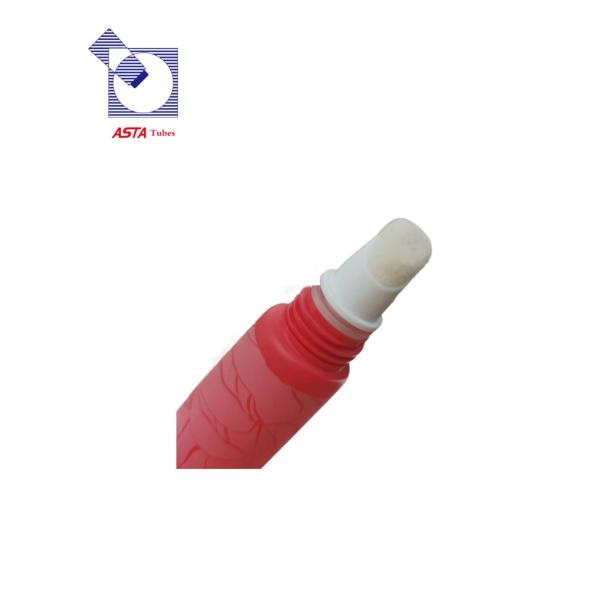 10ml D15mm Velvet Shining Lipstick Tube Packaging With Flocking Applicator Makeup Packaging Sponge Blusher Concealer Applicator