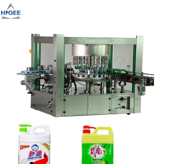 Hot Melt Glue Flat Bottle Labeling Machine For Dish Washing Liquid Bottle